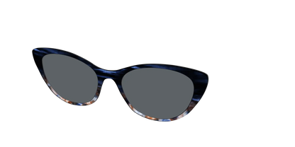 The Polarized Blue Horn Tortoise Sun Top