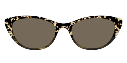 The Polarized Caramel Tortoise Horn Split Sun Top