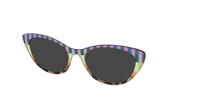 The Polarized Summer Stripes Tortoise Sun Top