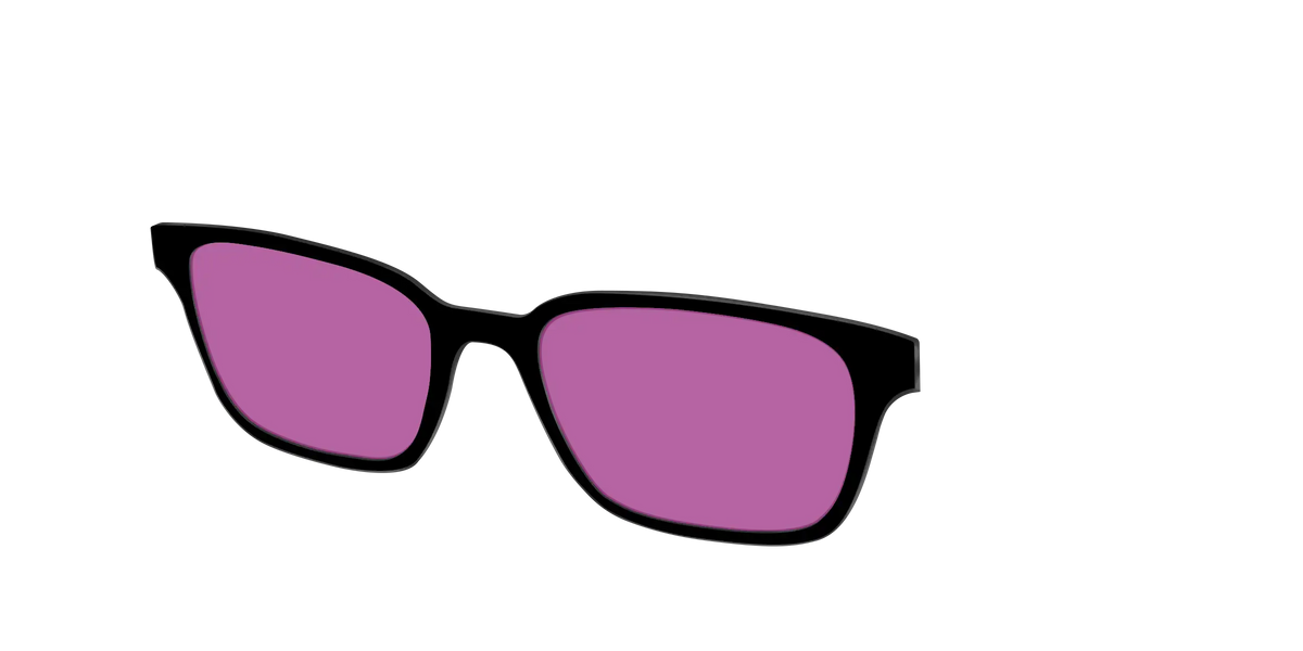 The Black with Violet Golf lens