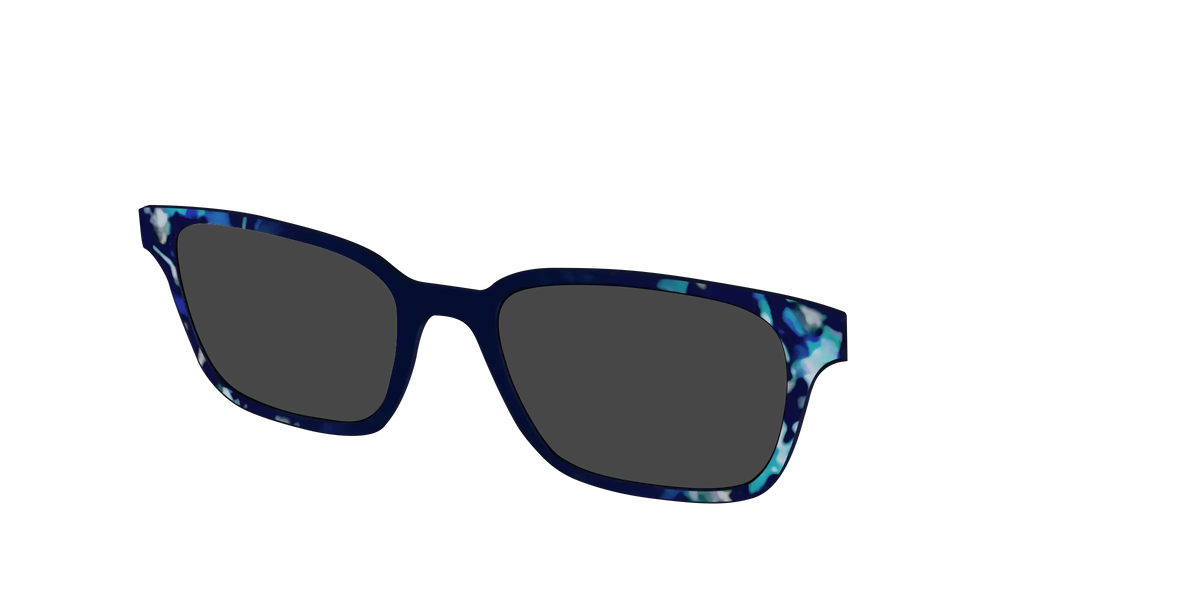The Polarized Indigo Tortoise Sun Top