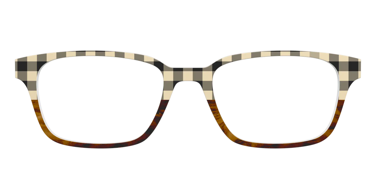 The Ivory Plaid Wood Split