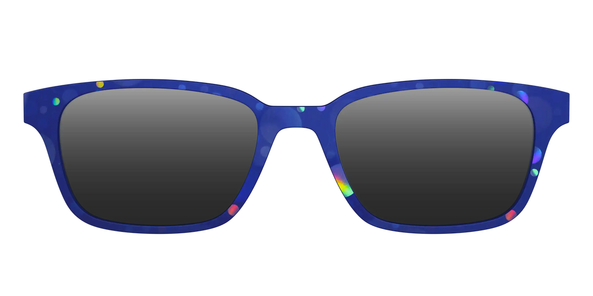 The Polarized Navy Holographic Bubbles Sun Top