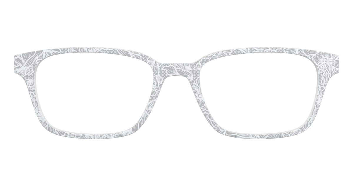 The Pale Gray Floral Lace
