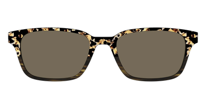 The Polarized Caramel Tortoise Horn Split Sun Top