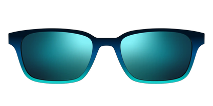 The Polarized Royal Blue to Seafoam Gradient Sun Top