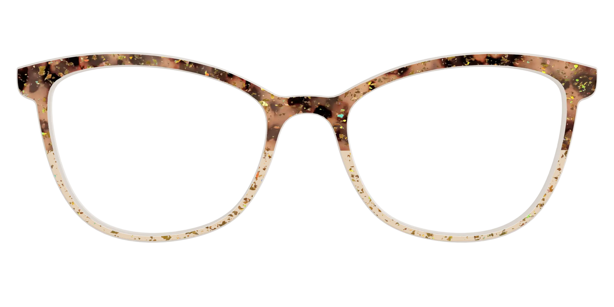 The Khaki Tortoise Crystal Split with Gold Flakes