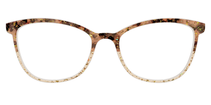 The Khaki Tortoise Crystal Split with Gold Flakes