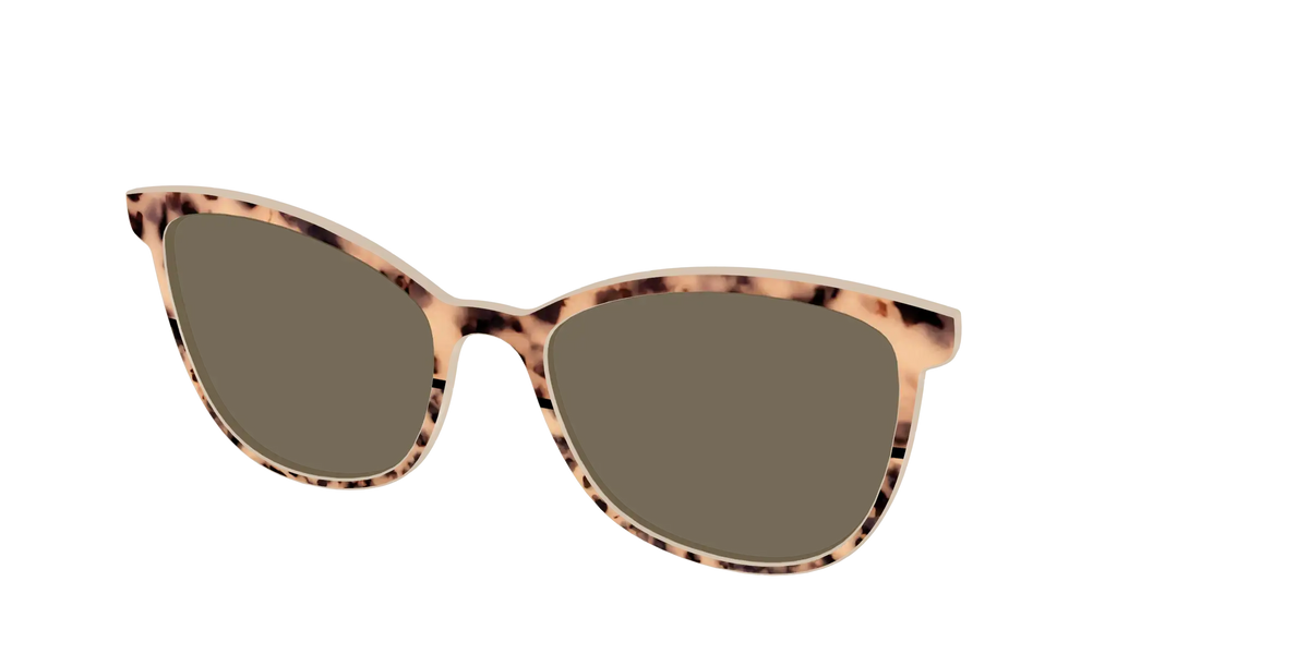 The Polarized Bisque Tortoise Split Sun Top