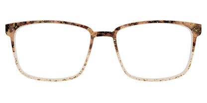 The Khaki Tortoise Crystal Split with Gold Flakes