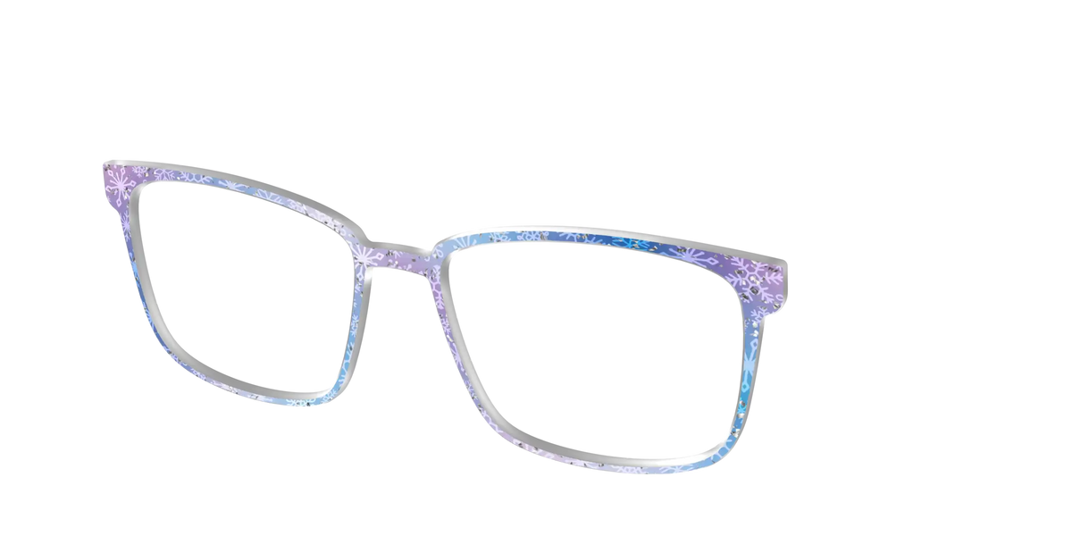 The Pastel Snowflake with Iridescent Glitter