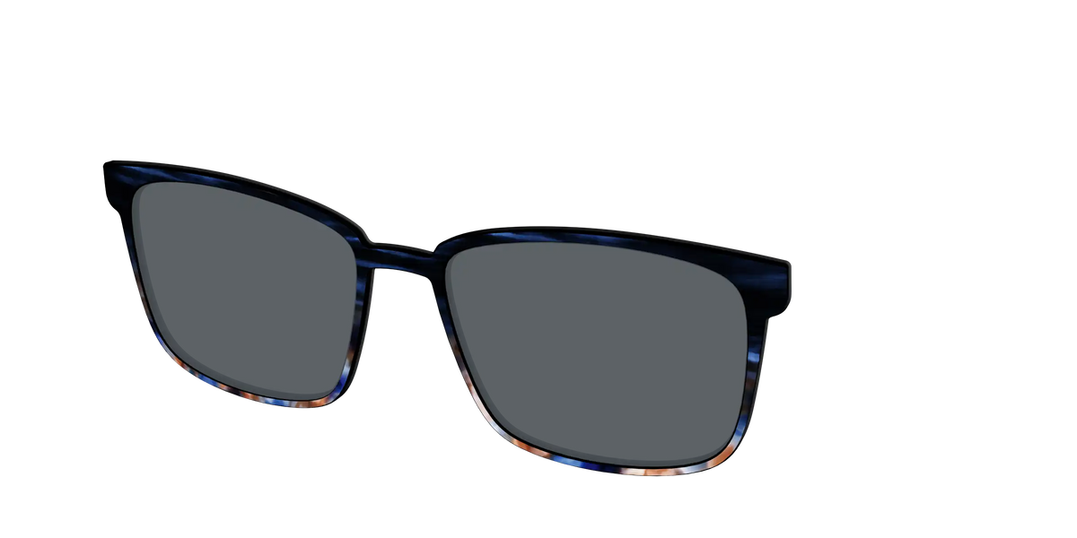 The Polarized Blue Horn Tortoise Sun Top