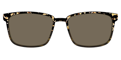 The Polarized Caramel Tortoise Horn Split Sun Top