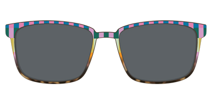 The Polarized Summer Stripes Tortoise Sun Top