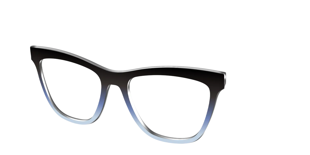 The Black to Icy Cyan Gradient