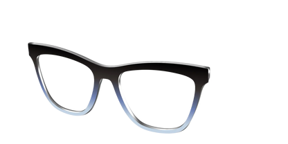 The Black to Icy Cyan Gradient