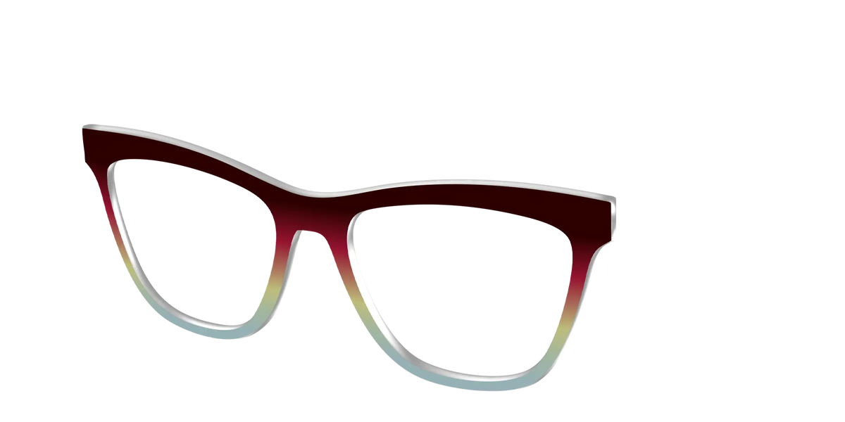 The Cherry to Frosted Mint Gradient