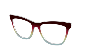 The Cherry to Frosted Mint Gradient