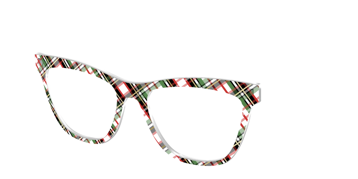 The Evergreen Plaid with Foil Crystal