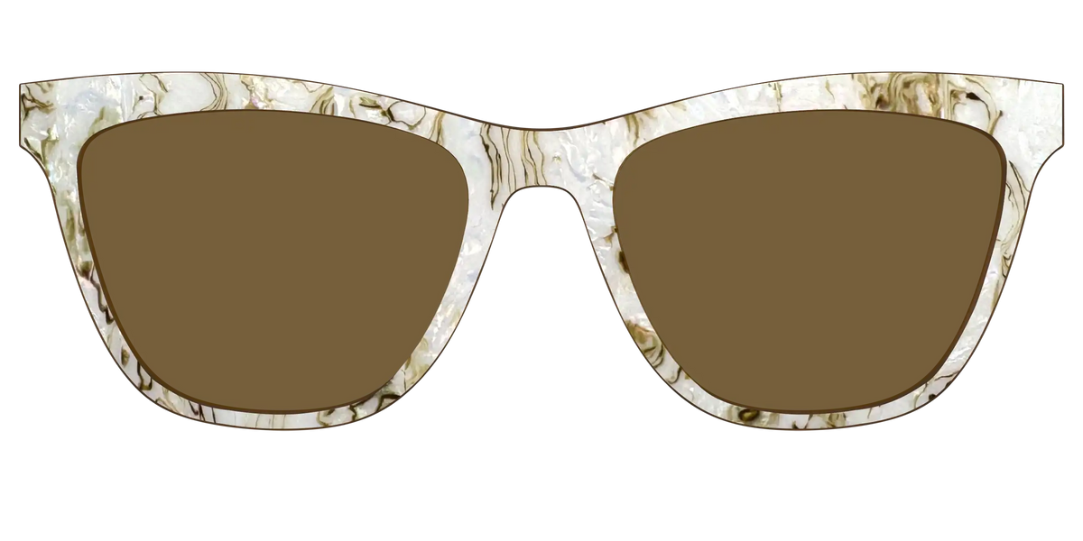 The Polarized Ivory Sand Pearl Shell Sun Top