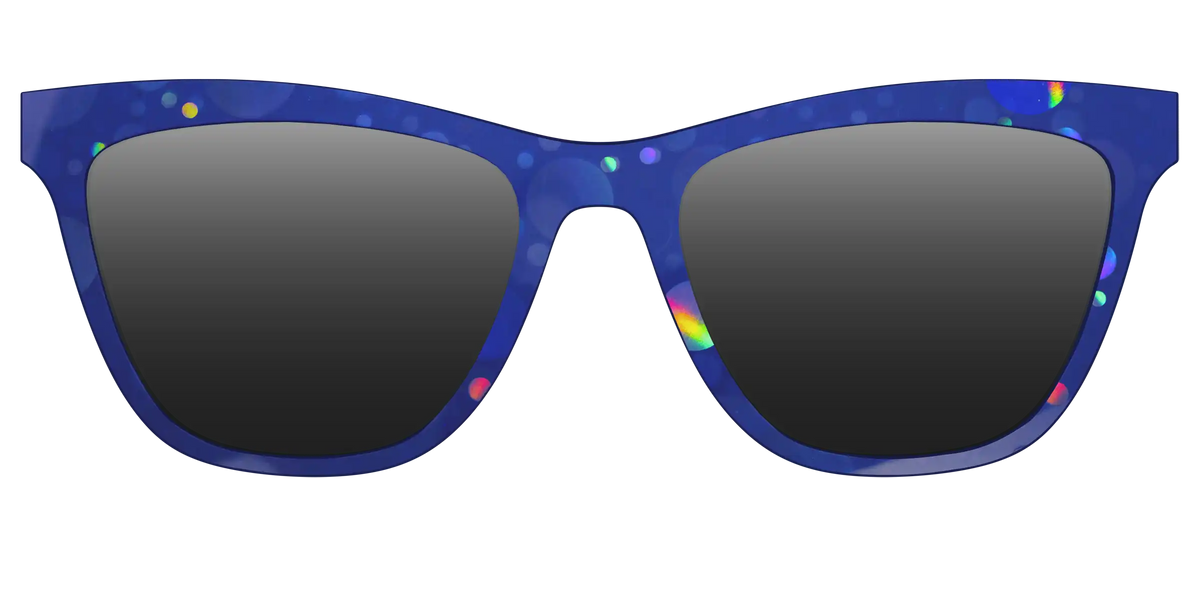 The Polarized Navy Holographic Bubbles Sun Top