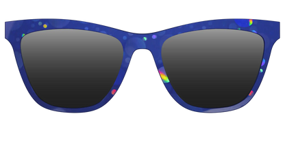 The Polarized Navy Holographic Bubbles Sun Top