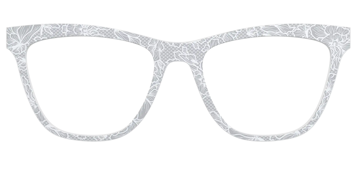 The Pale Gray Floral Lace