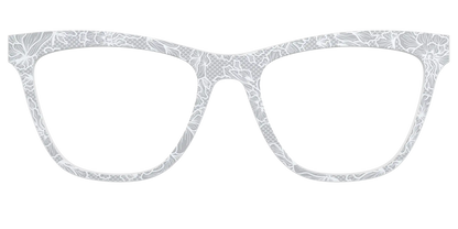 The Pale Gray Floral Lace