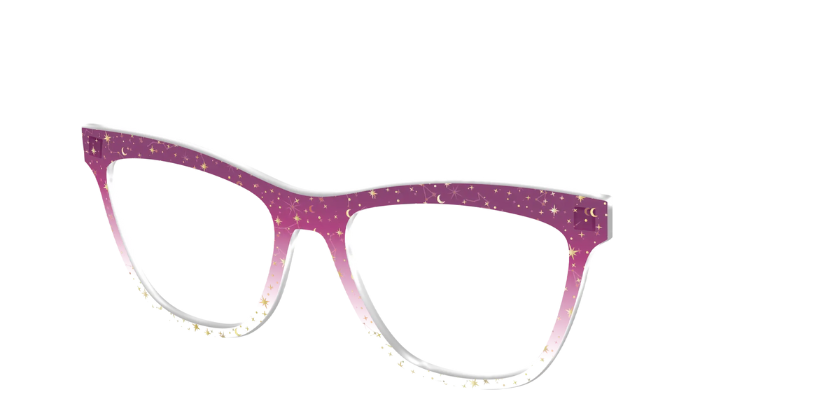 The Pink Ombre Gold Foil Crystal