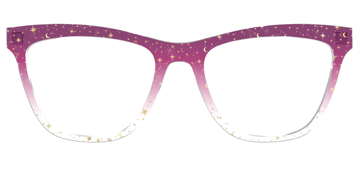 The Pink Ombre Gold Foil Crystal