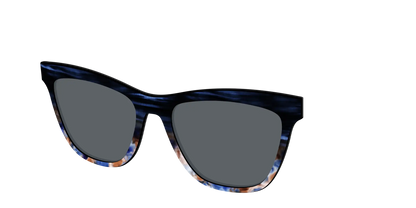 The Polarized Blue Horn Tortoise Sun Top