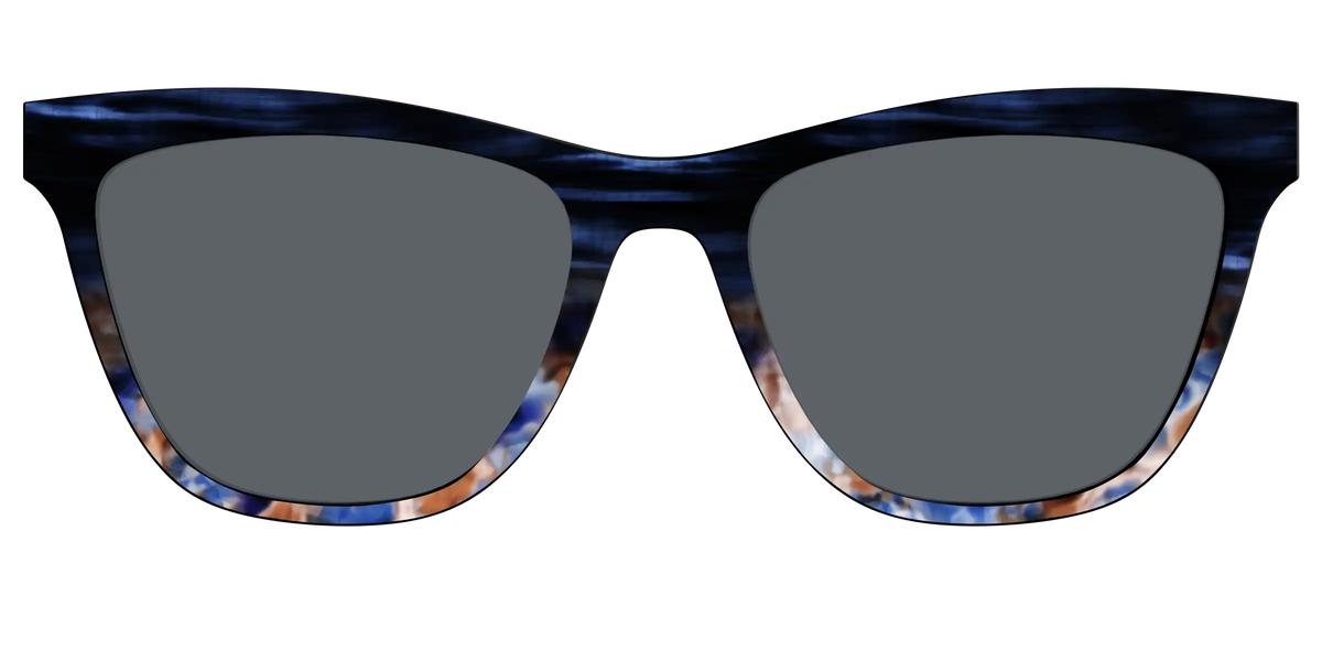 The Polarized Blue Horn Tortoise Sun Top