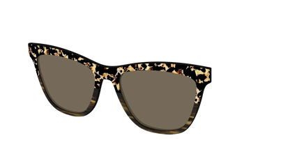 The Polarized Caramel Tortoise Horn Split Sun Top