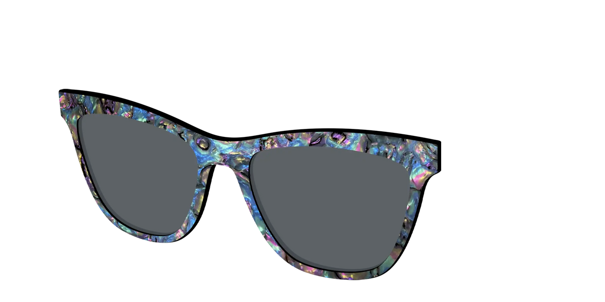 The Polarized Midnight Abalone Sun Top