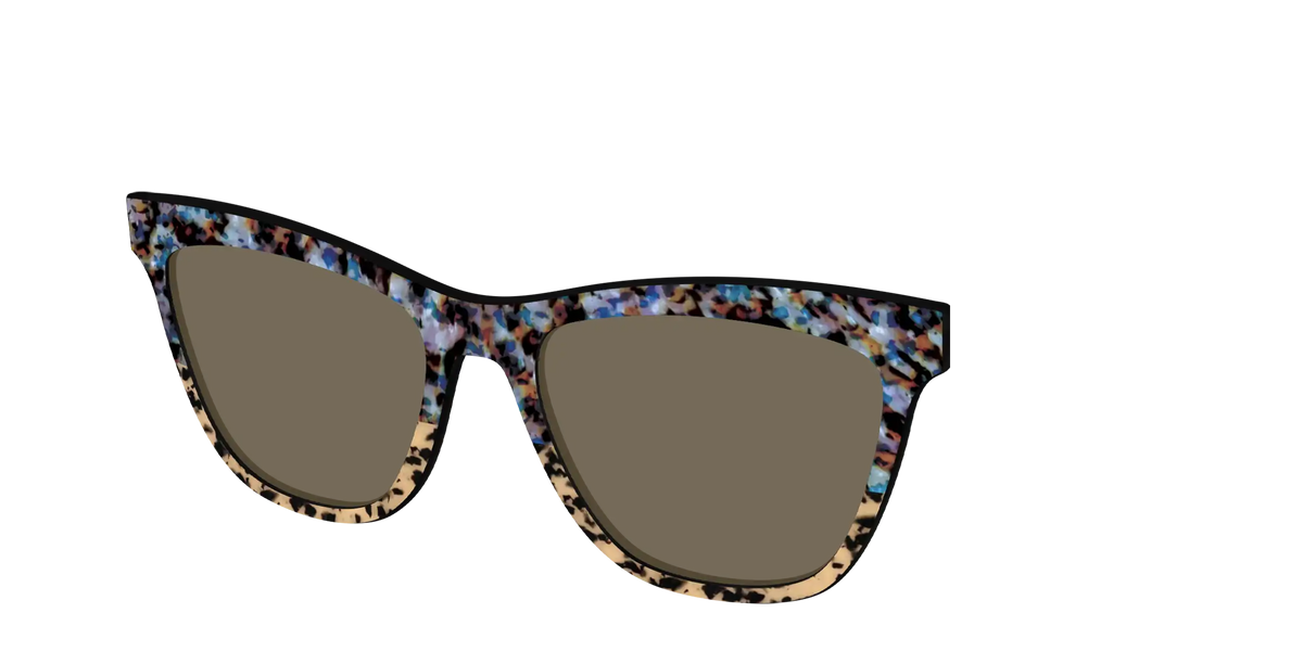 The Polarized Oasis Tortoise Split Sun Top