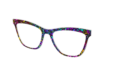 The Rainbow Splatter Black