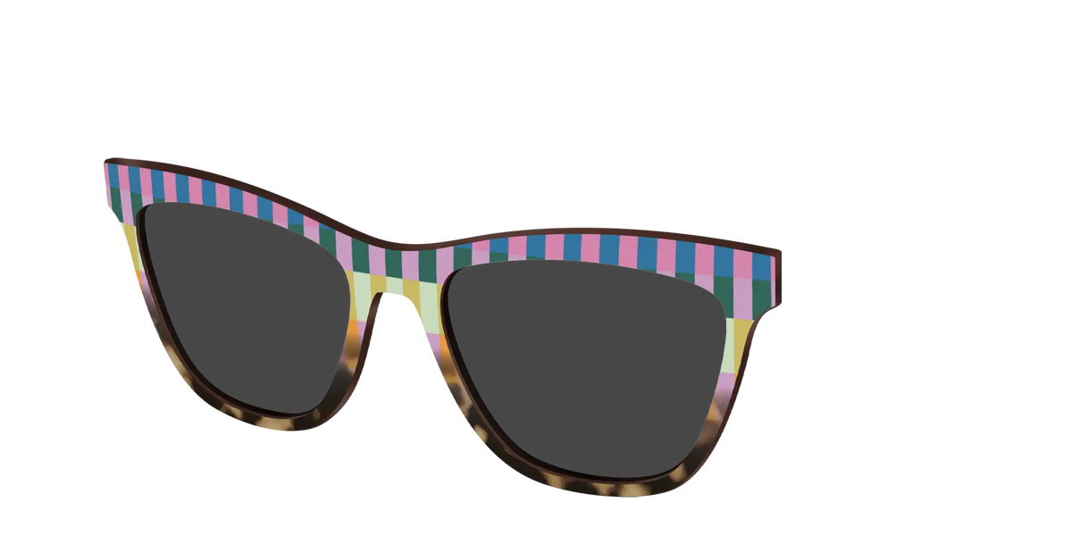 The Polarized Summer Stripes Tortoise Sun Top