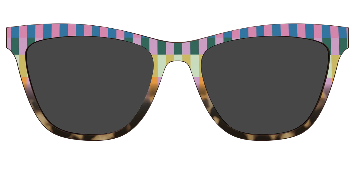 The Polarized Summer Stripes Tortoise Sun Top