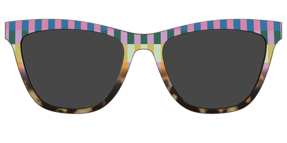 The Polarized Summer Stripes Tortoise Sun Top