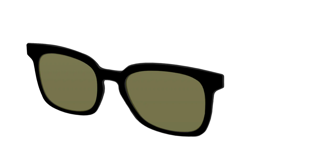 The Black with Green Racquet Sport lens