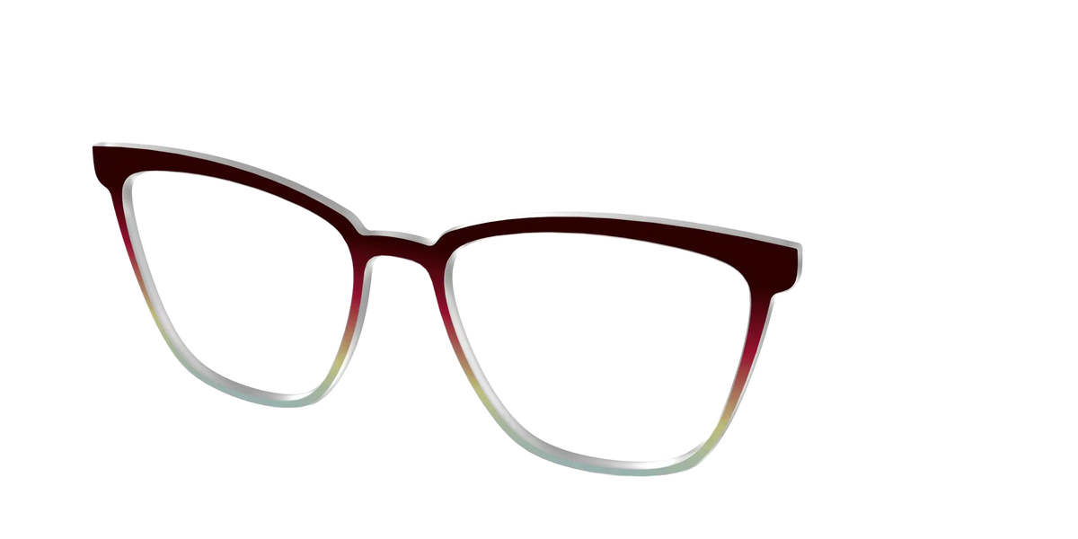 The Cherry to Frosted Mint Gradient