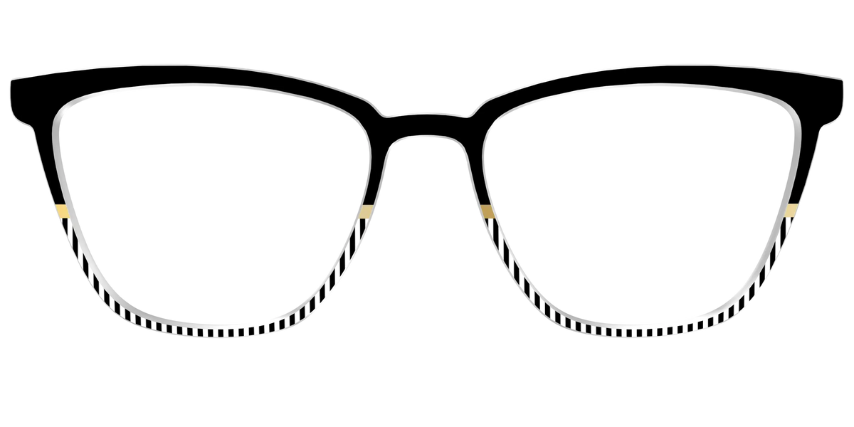 The Chic Stripes Crystal with Gold Foil