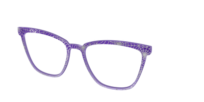 The Holographic Purple Webbed Crystal