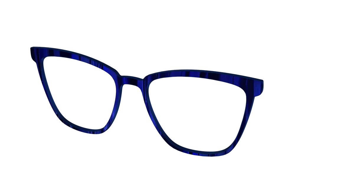 The Indigo Moire Stripes