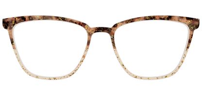 The Khaki Tortoise Crystal Split with Gold Flakes