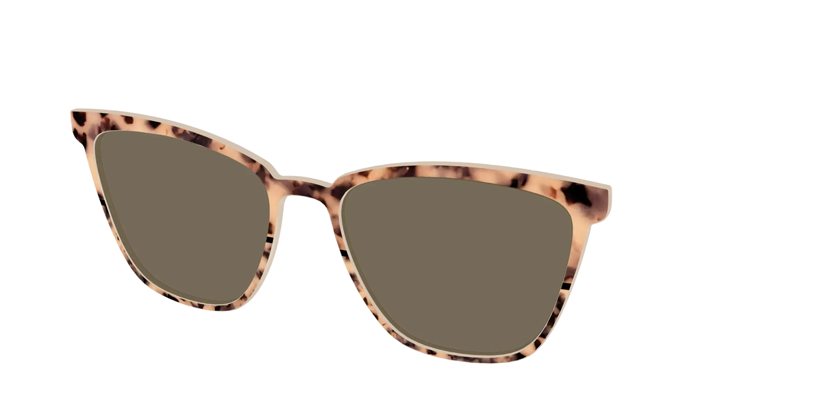 The Polarized Bisque Tortoise Split Sun Top