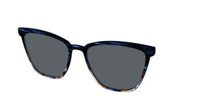 The Polarized Blue Horn Tortoise Sun Top