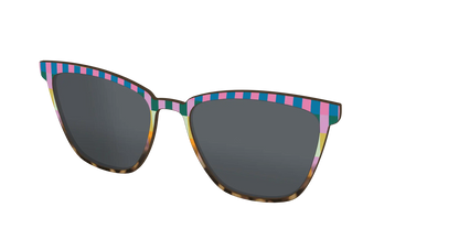 The Polarized Summer Stripes Tortoise Sun Top