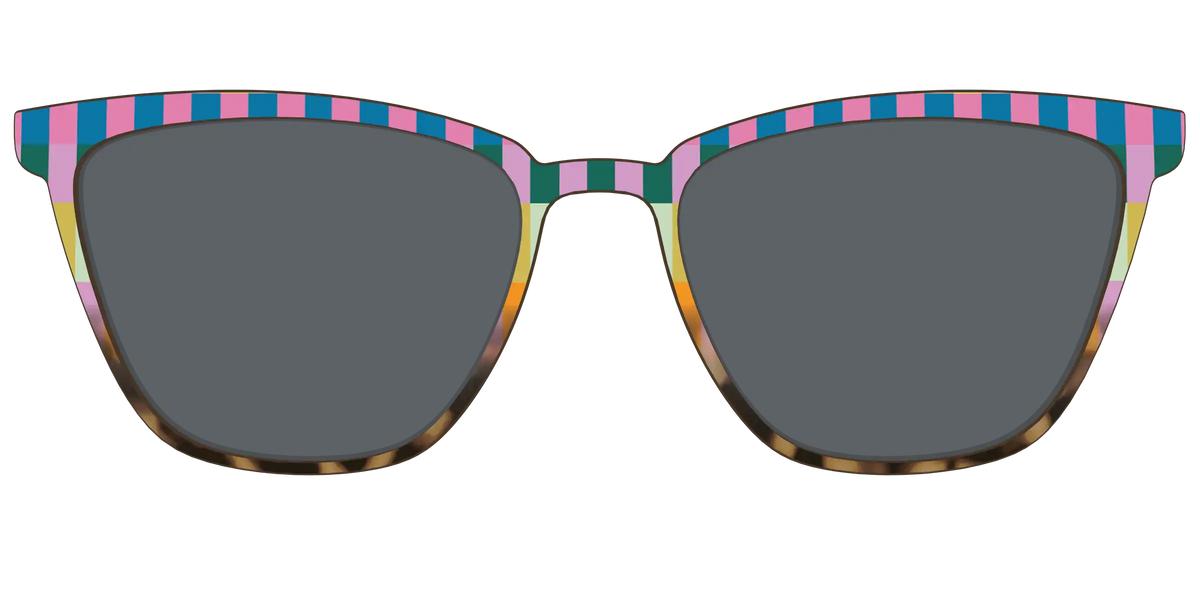 The Polarized Summer Stripes Tortoise Sun Top