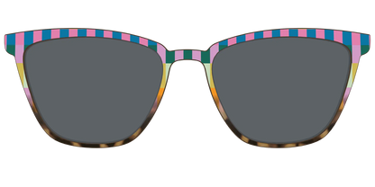 The Polarized Summer Stripes Tortoise Sun Top